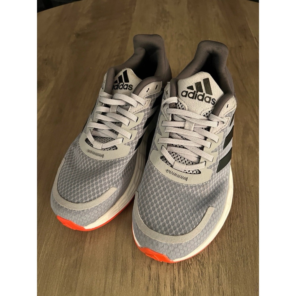 Adidas Duramo SL‎ Kids Sneakers Running Shoes Sz 4 Gray w/ Red New Without Box!